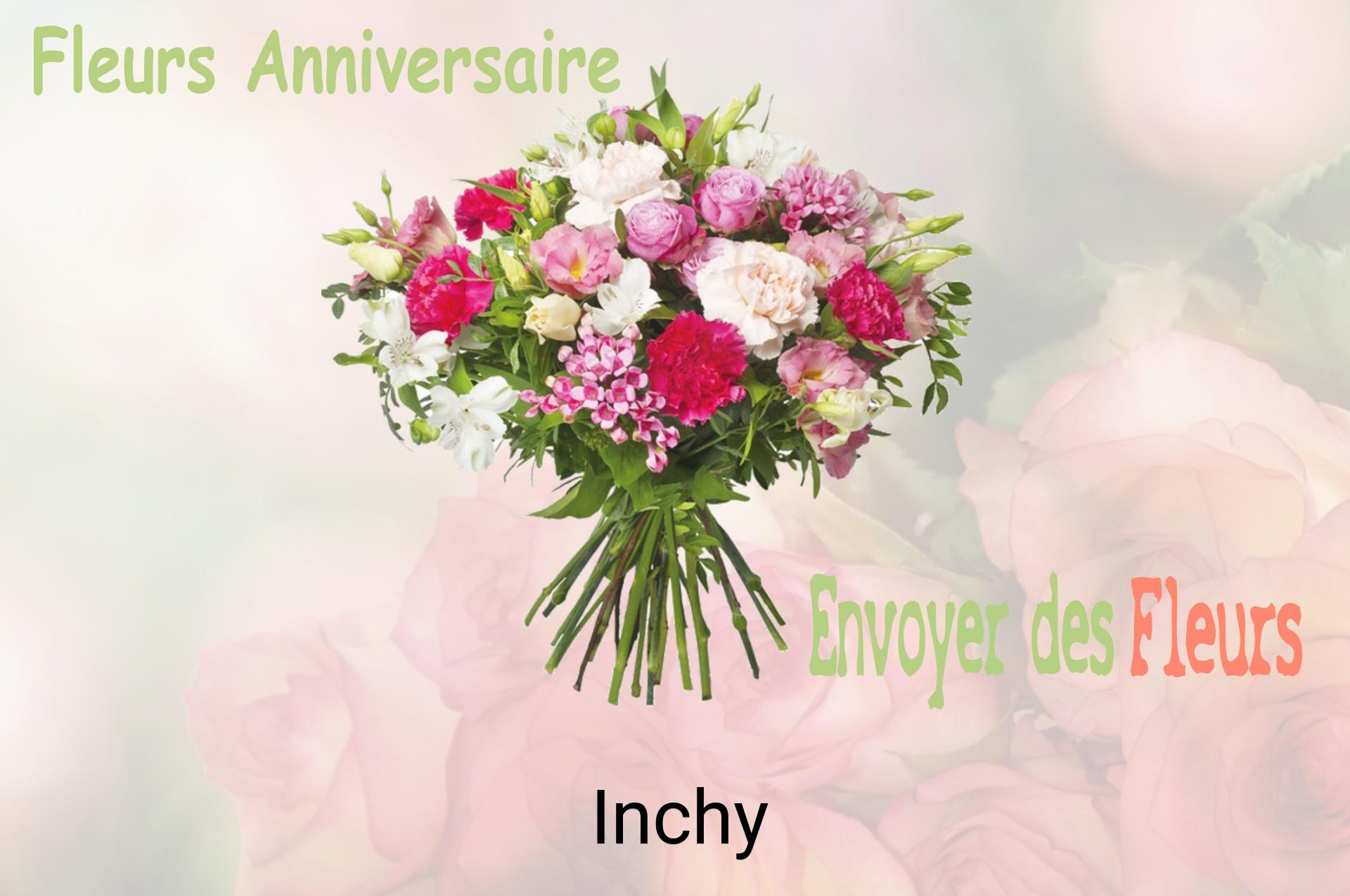 Bouquet de fleurs d’anniversaire livré à Inchy