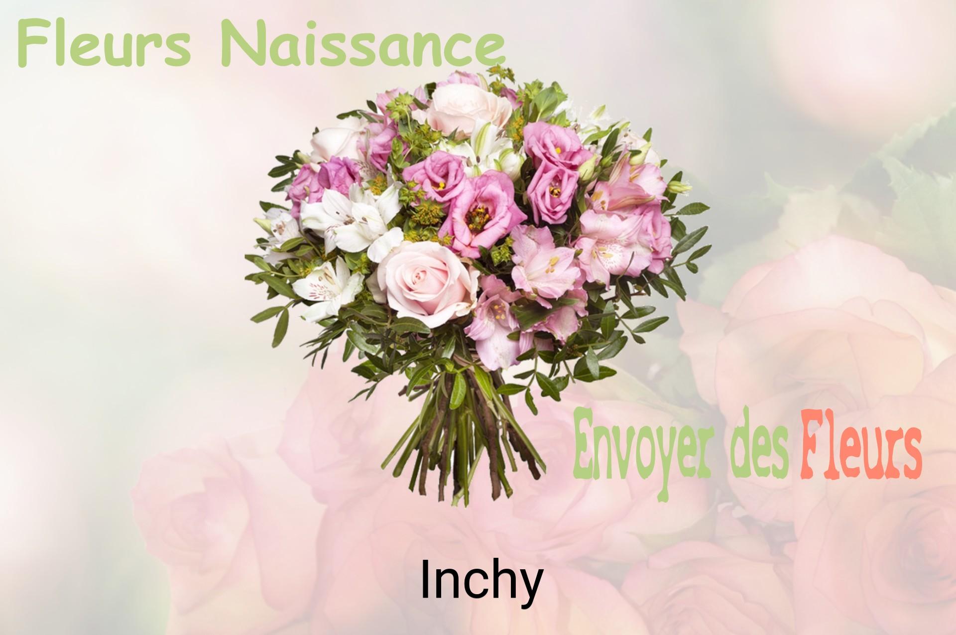 Bouquet de fleurs de naissance livré à Inchy
